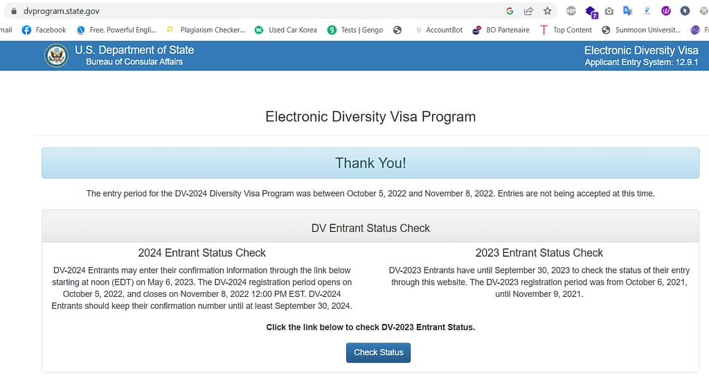 A Complete Guide on How to Check the US DV Lottery 2024 Program ...